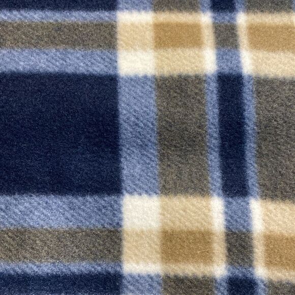 Handsome Navy Plaid Dog Coat Jacket - Picture 2 of 5